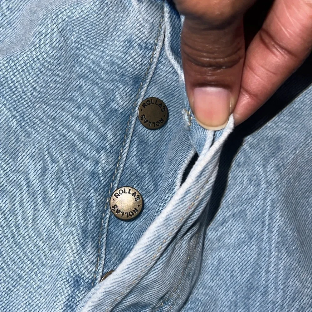 Rollas Denim Blue Mini Skirt size 30